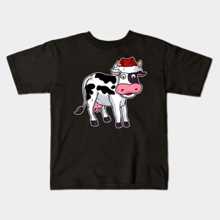 Christmas Cow Kids T-Shirt